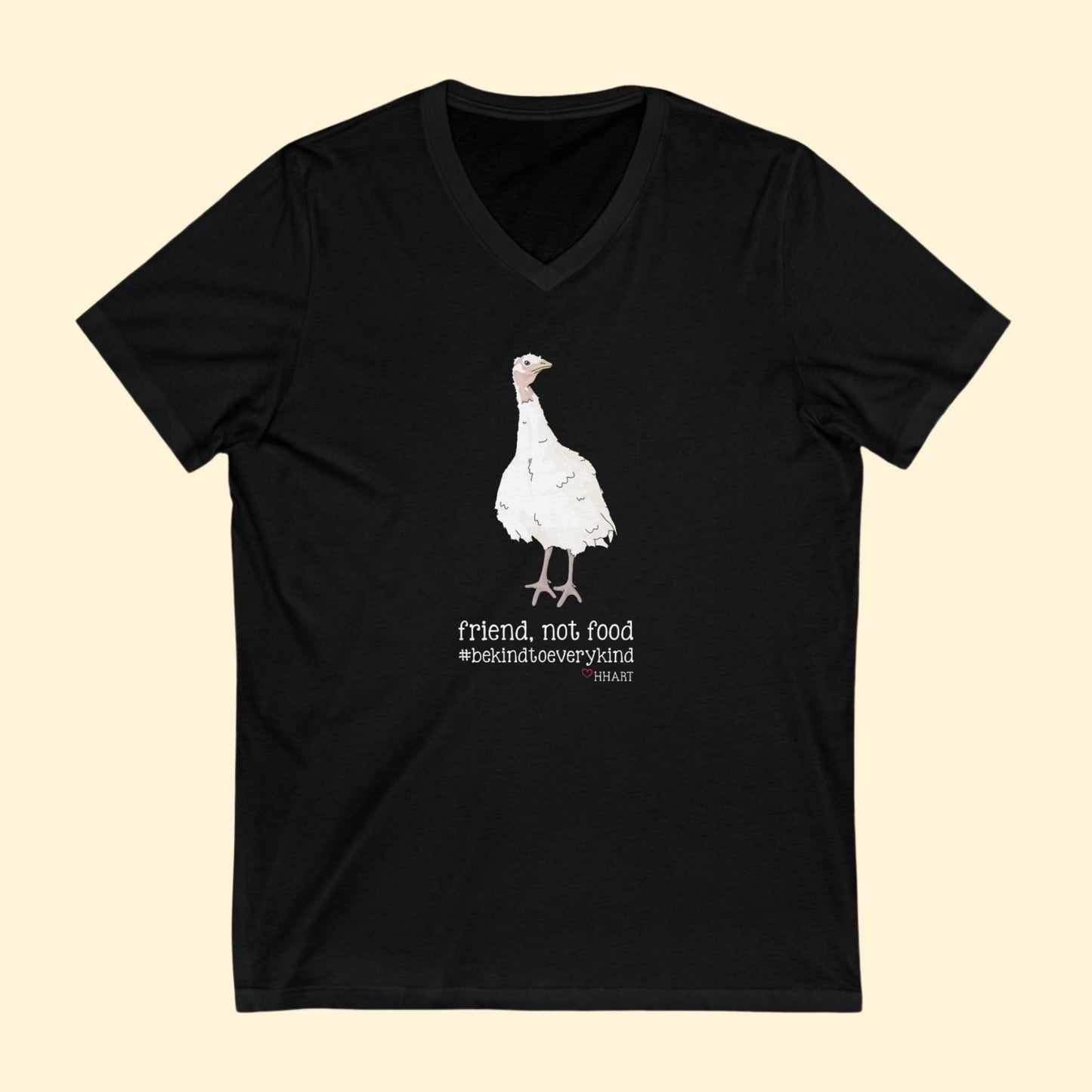 Friend | FUNDRAISER for HHART | Unisex V - Neck Tee - Detezi Designs - 12591637875152835948