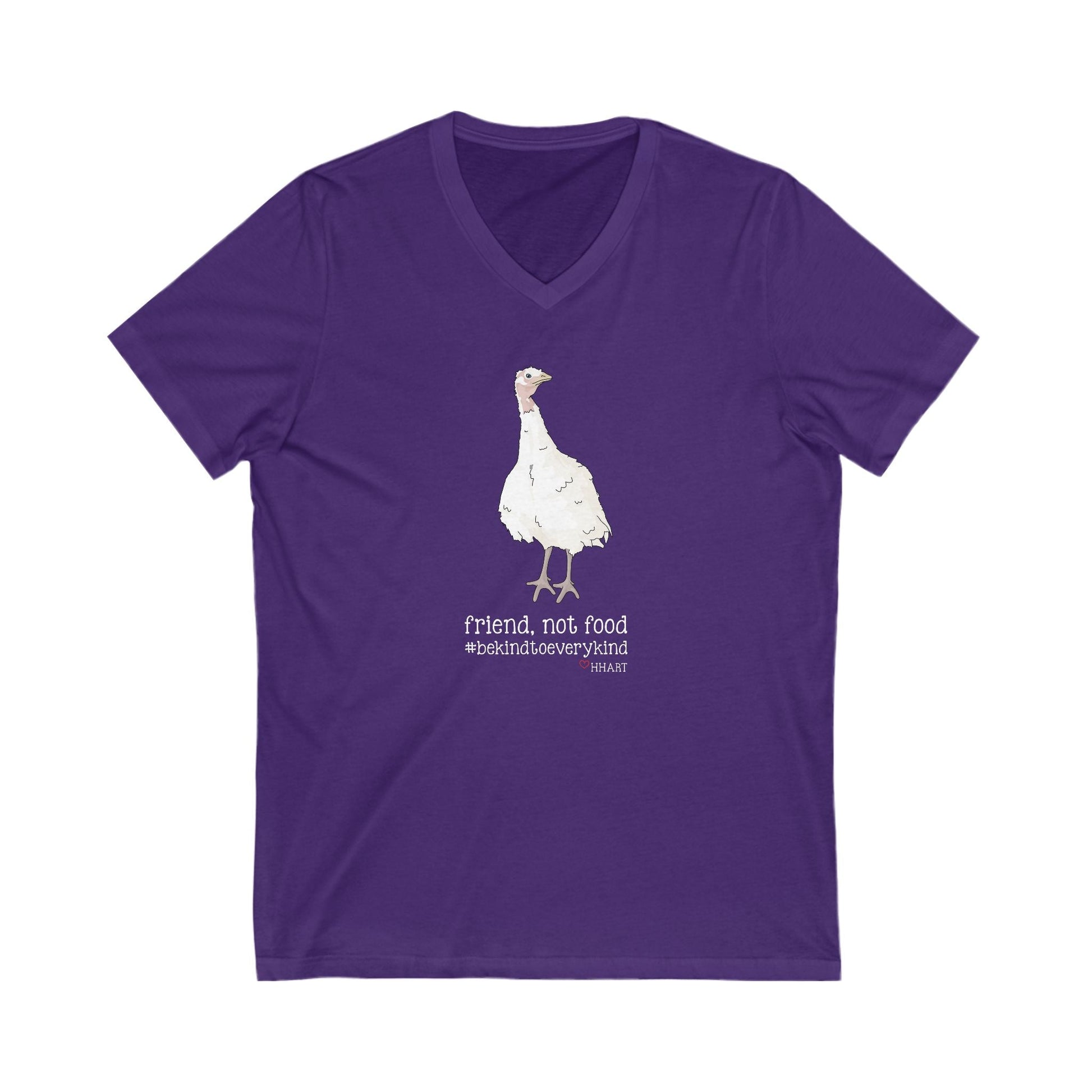 Friend | FUNDRAISER for HHART | Unisex V - Neck Tee - Detezi Designs - 12778655368608397957