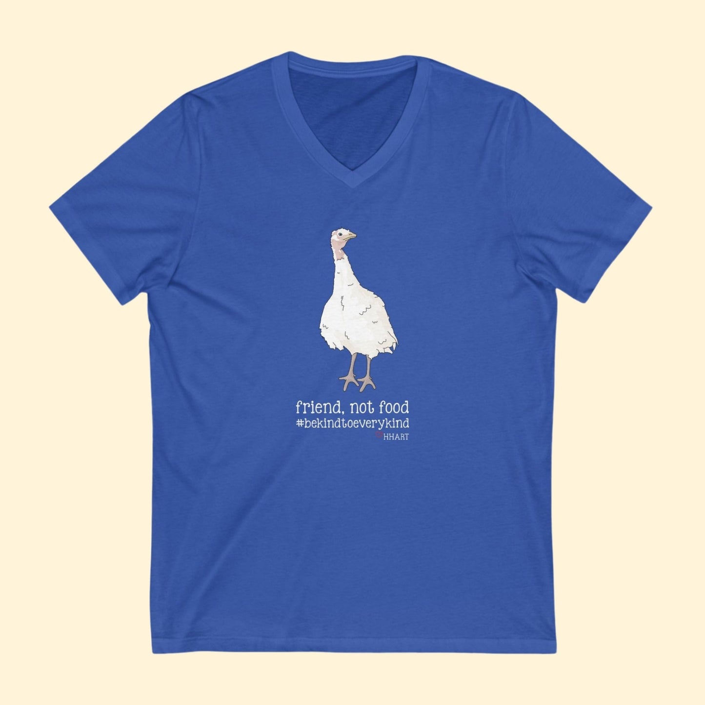 Friend | FUNDRAISER for HHART | Unisex V - Neck Tee - Detezi Designs - 20859505641938838480