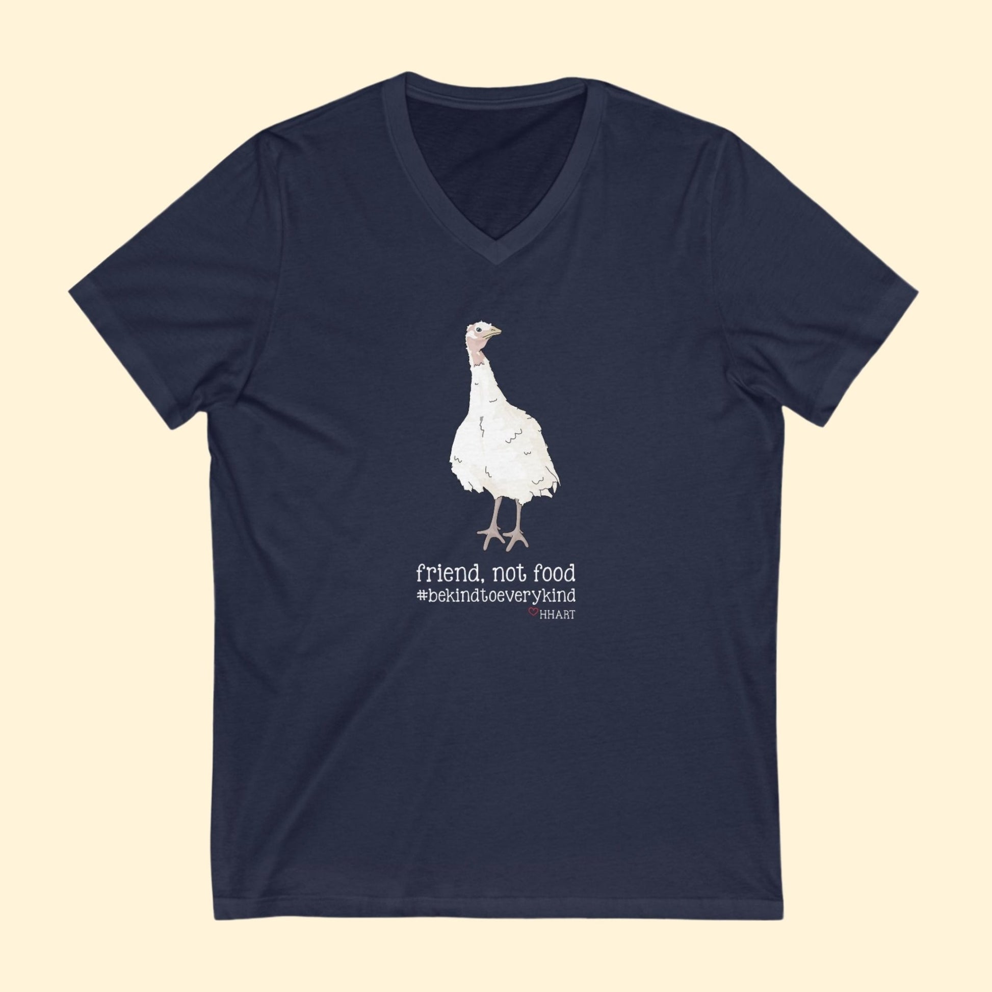 Friend | FUNDRAISER for HHART | Unisex V - Neck Tee - Detezi Designs - 26873164879083895377