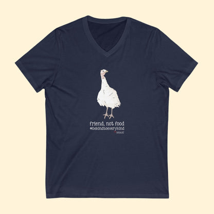 Friend | FUNDRAISER for HHART | Unisex V - Neck Tee - Detezi Designs - 26873164879083895377