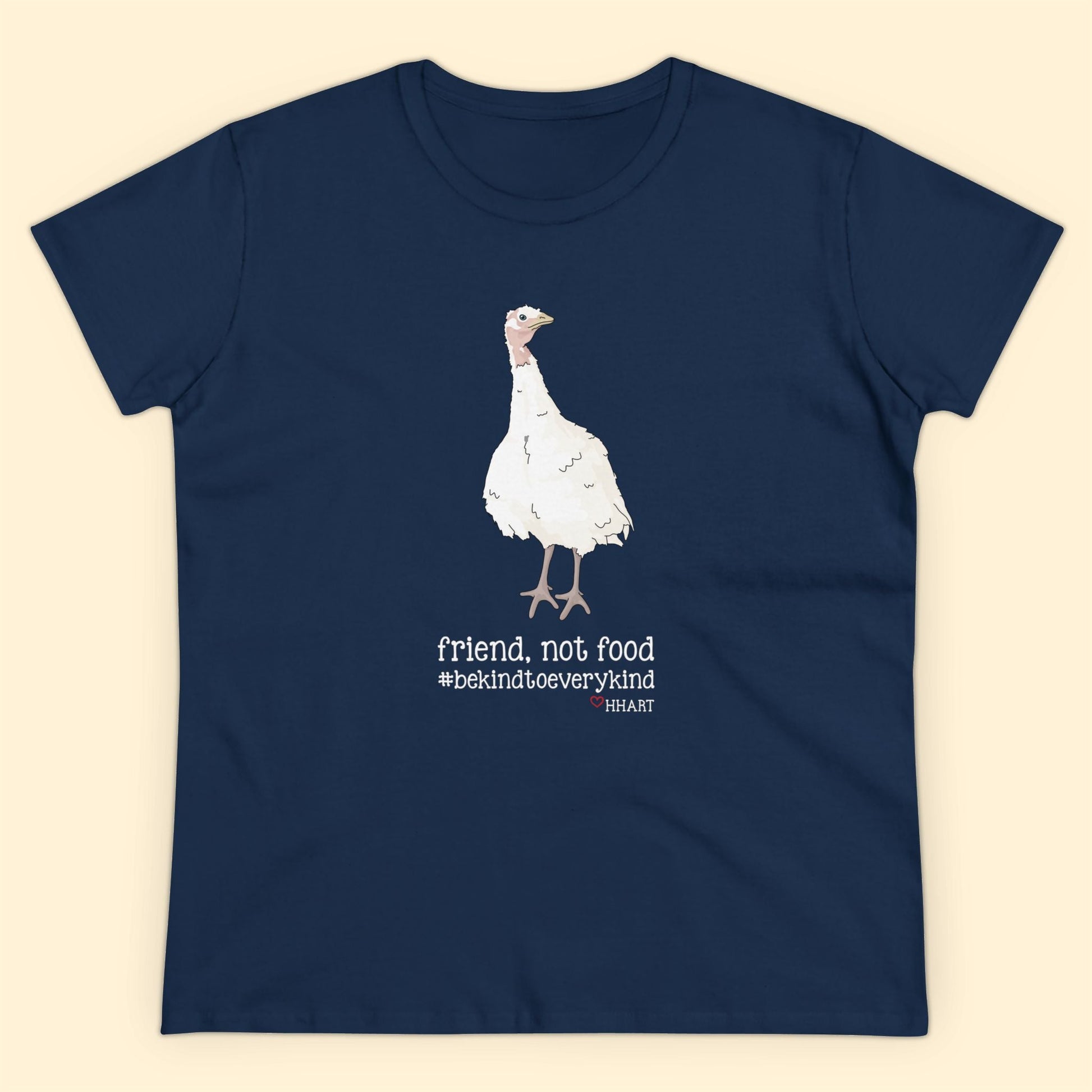 Friend | FUNDRAISER for HHART | Women's Midweight Cotton Tee - Detezi Designs - 15145701719847170710