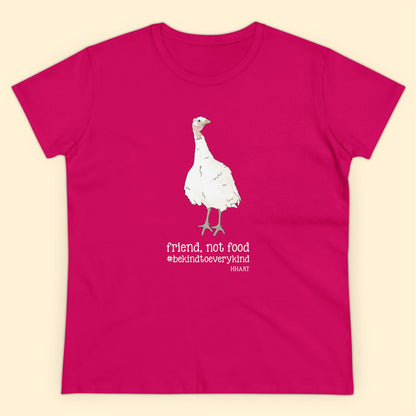 Friend | FUNDRAISER for HHART | Women's Midweight Cotton Tee - Detezi Designs - 20543058122947940202