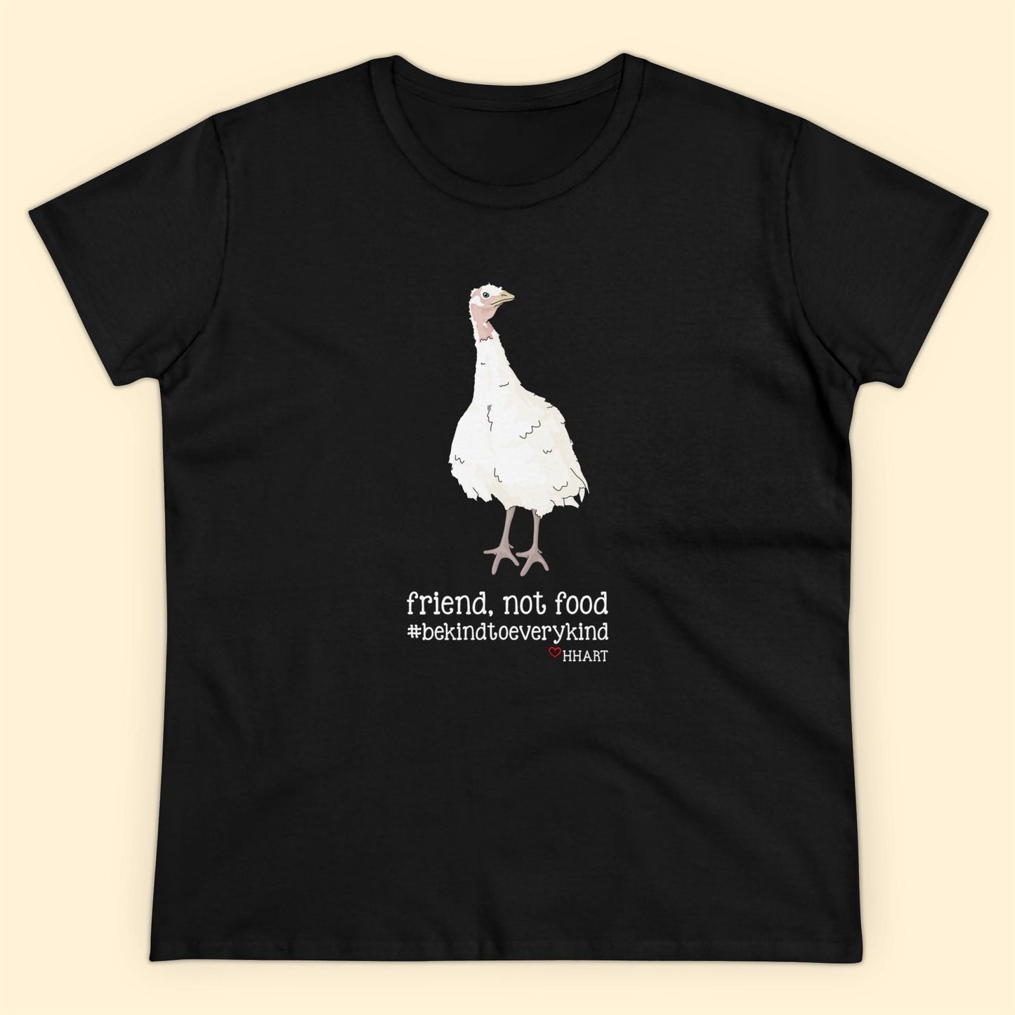 Friend | FUNDRAISER for HHART | Women's Midweight Cotton Tee - Detezi Designs - 20706028280264206360