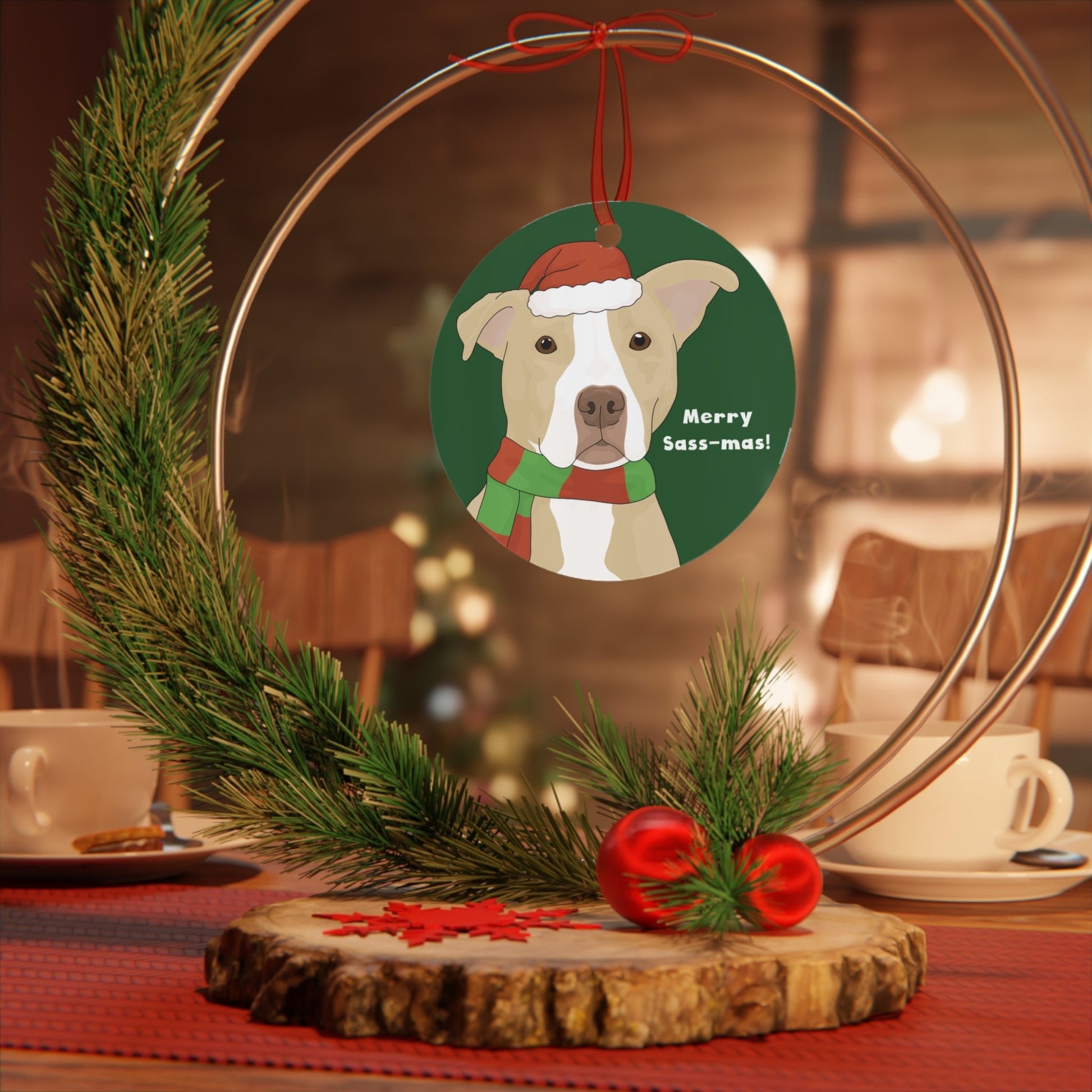 Friends of CITY DOGS Cleveland | FUNDRAISER | 2024 Holiday Ornament - Detezi Designs - 19831014707650122707