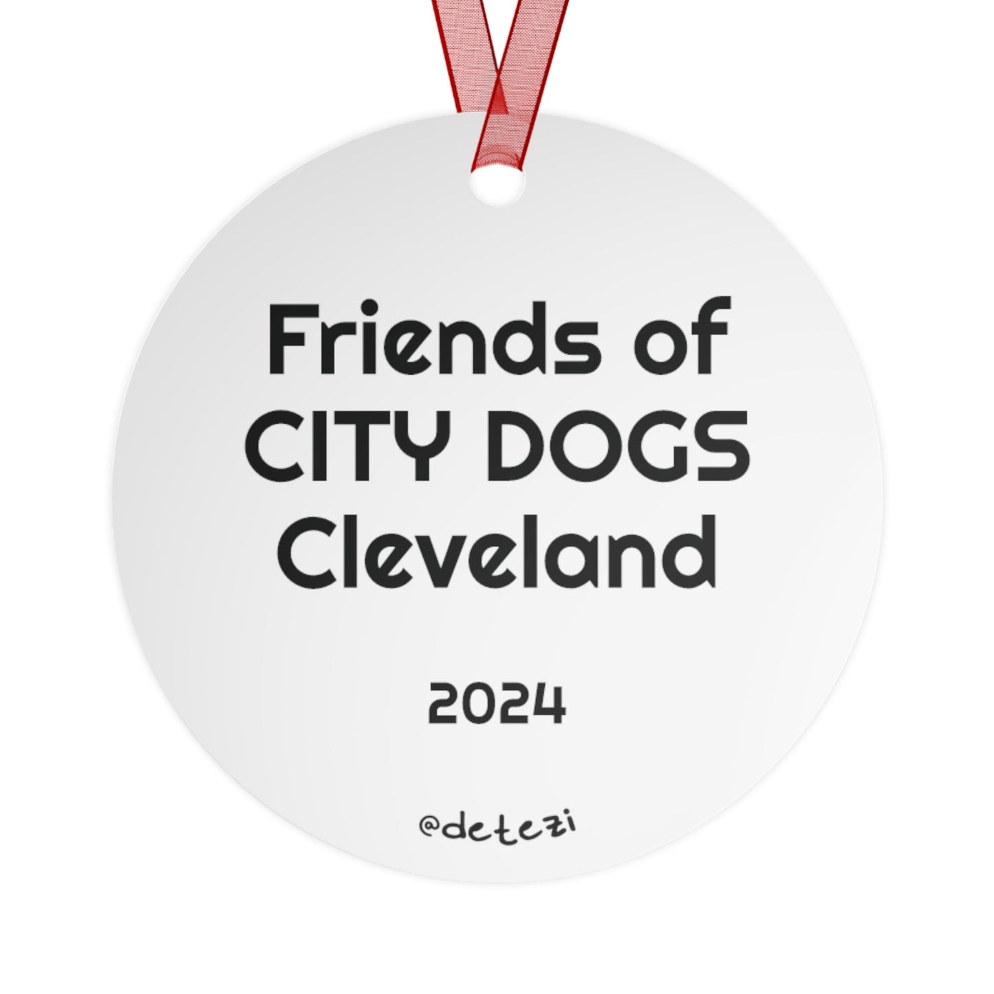 Friends of CITY DOGS Cleveland | FUNDRAISER | 2024 Holiday Ornament - Detezi Designs - 19831014707650122707