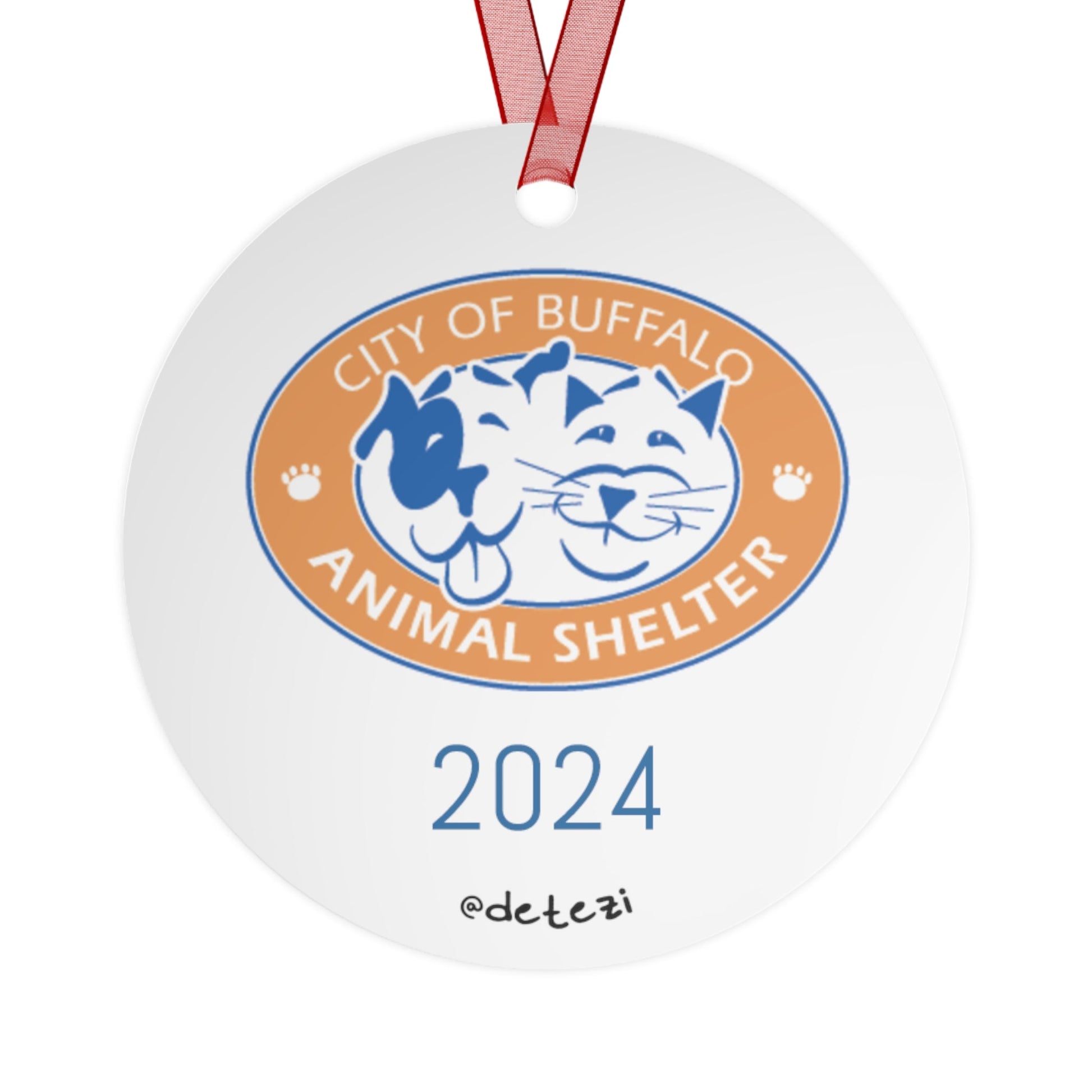 Friends of the City of Buffalo Animal Shelter | FUNDRAISER | 2024 Holiday Ornament - Detezi Designs - 29844482382120233146