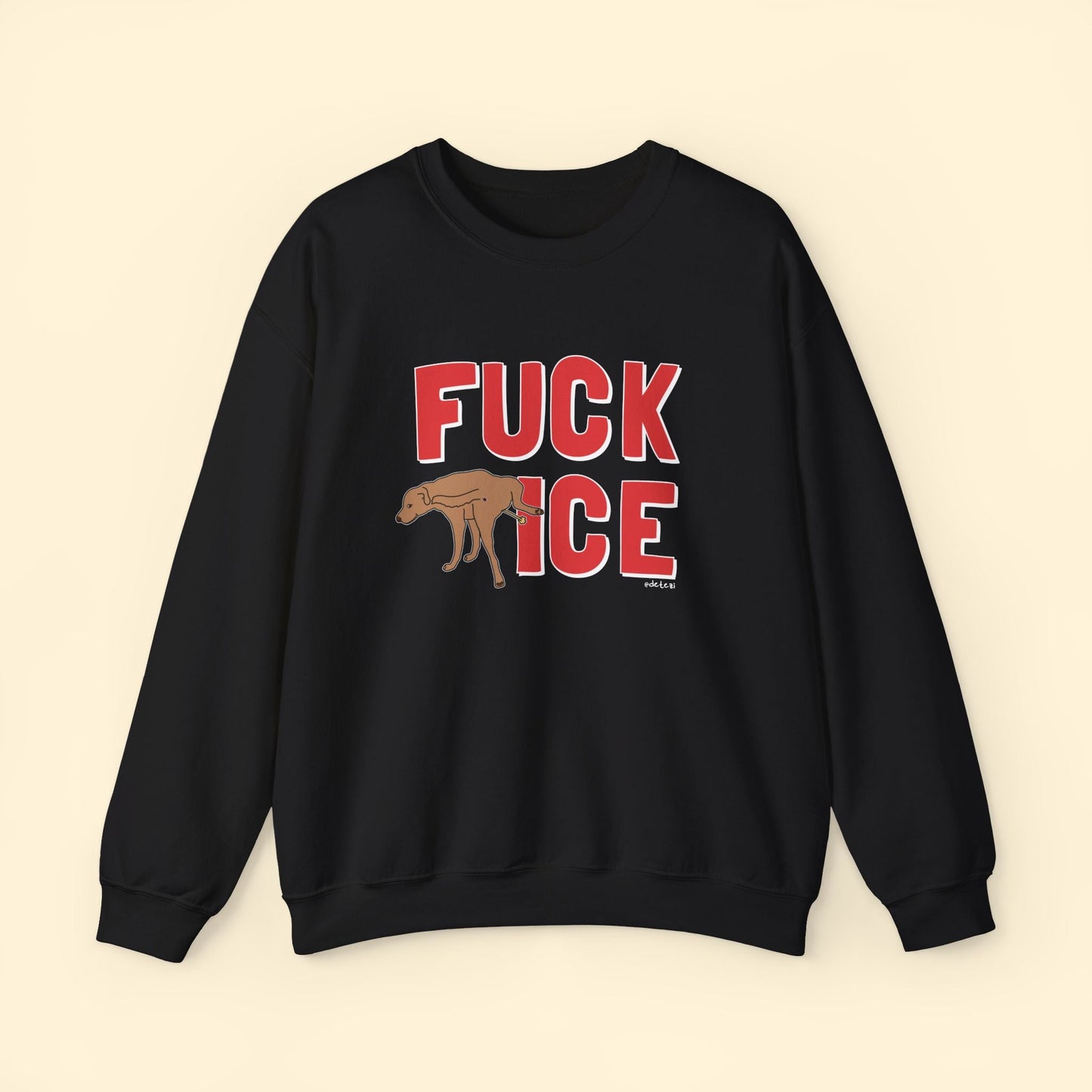 Fuck ICE | Crewneck Sweatshirt - Detezi Designs - 33808245590486268394