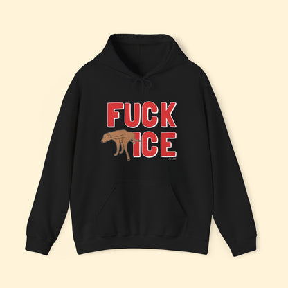 Fuck ICE | Hooded Sweatshirt - Detezi Designs - 12804673172873628269