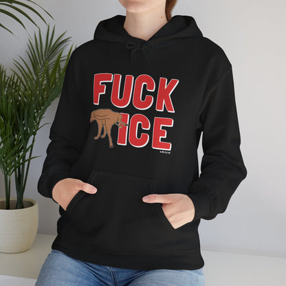Fuck ICE | Hooded Sweatshirt - Detezi Designs - 28619920171951662431