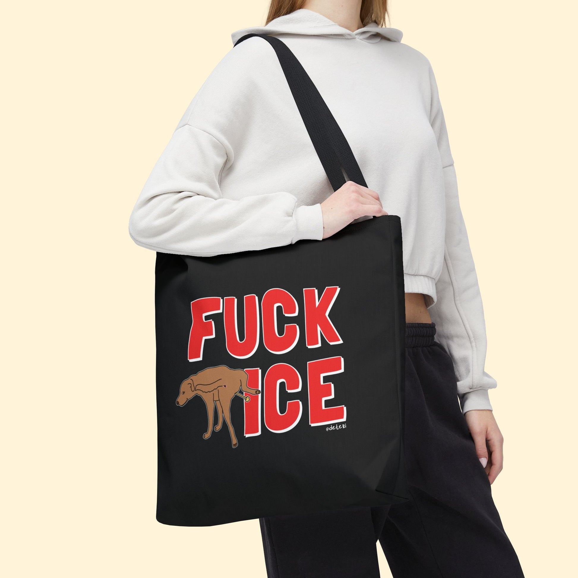 Fuck ICE | Tote Bag | Three Sizes - Detezi Designs - 22107195873970917391