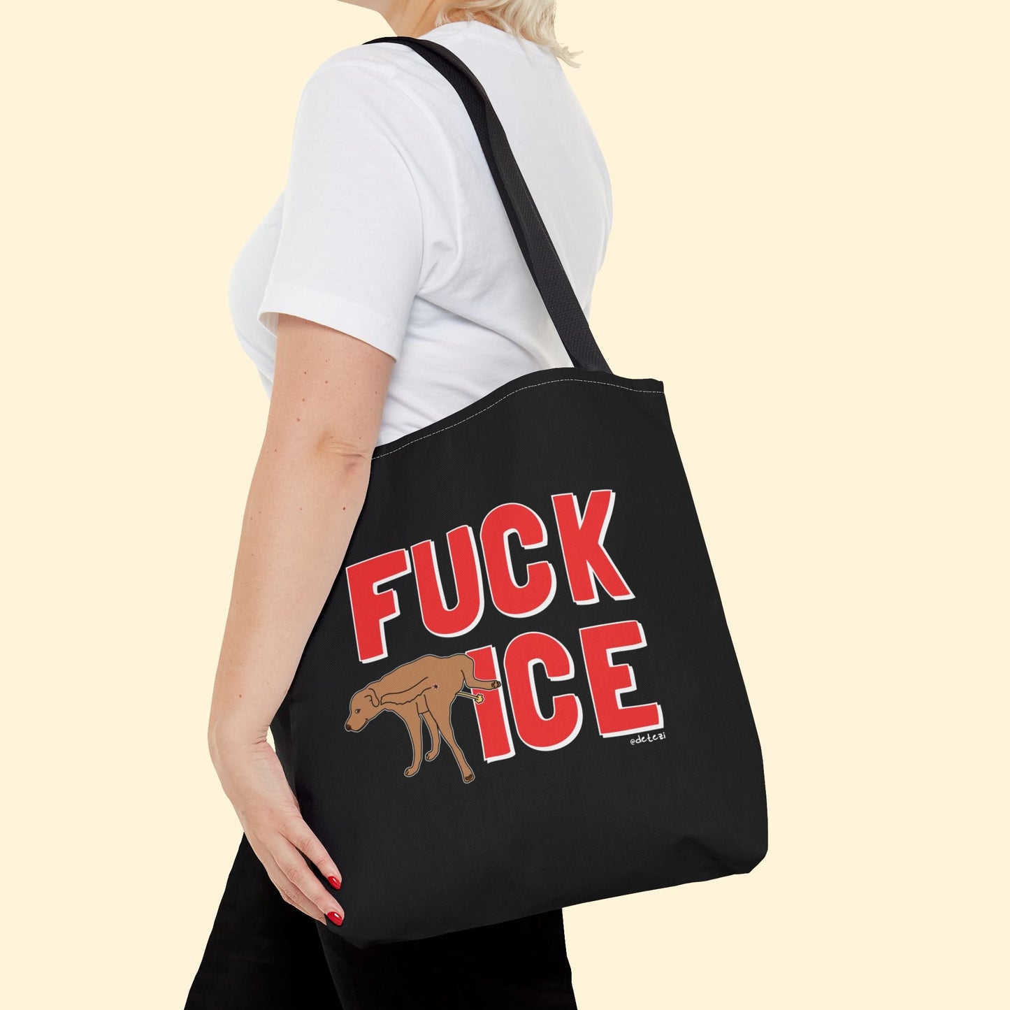 Fuck ICE | Tote Bag | Three Sizes - Detezi Designs - 30804924069411450090