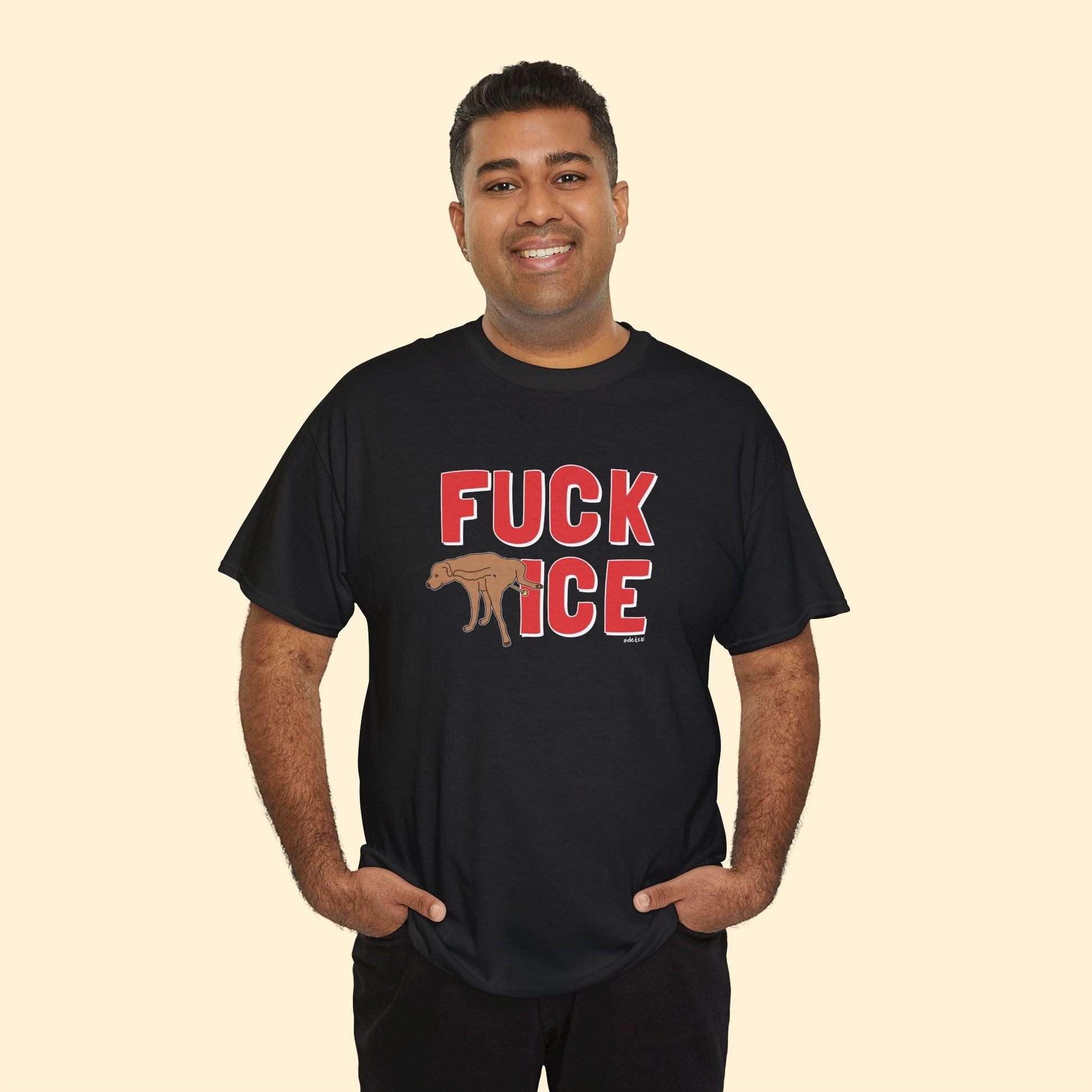 Fuck ICE | Unisex Crewneck T-shirt - Detezi Designs - 12844144021261780748