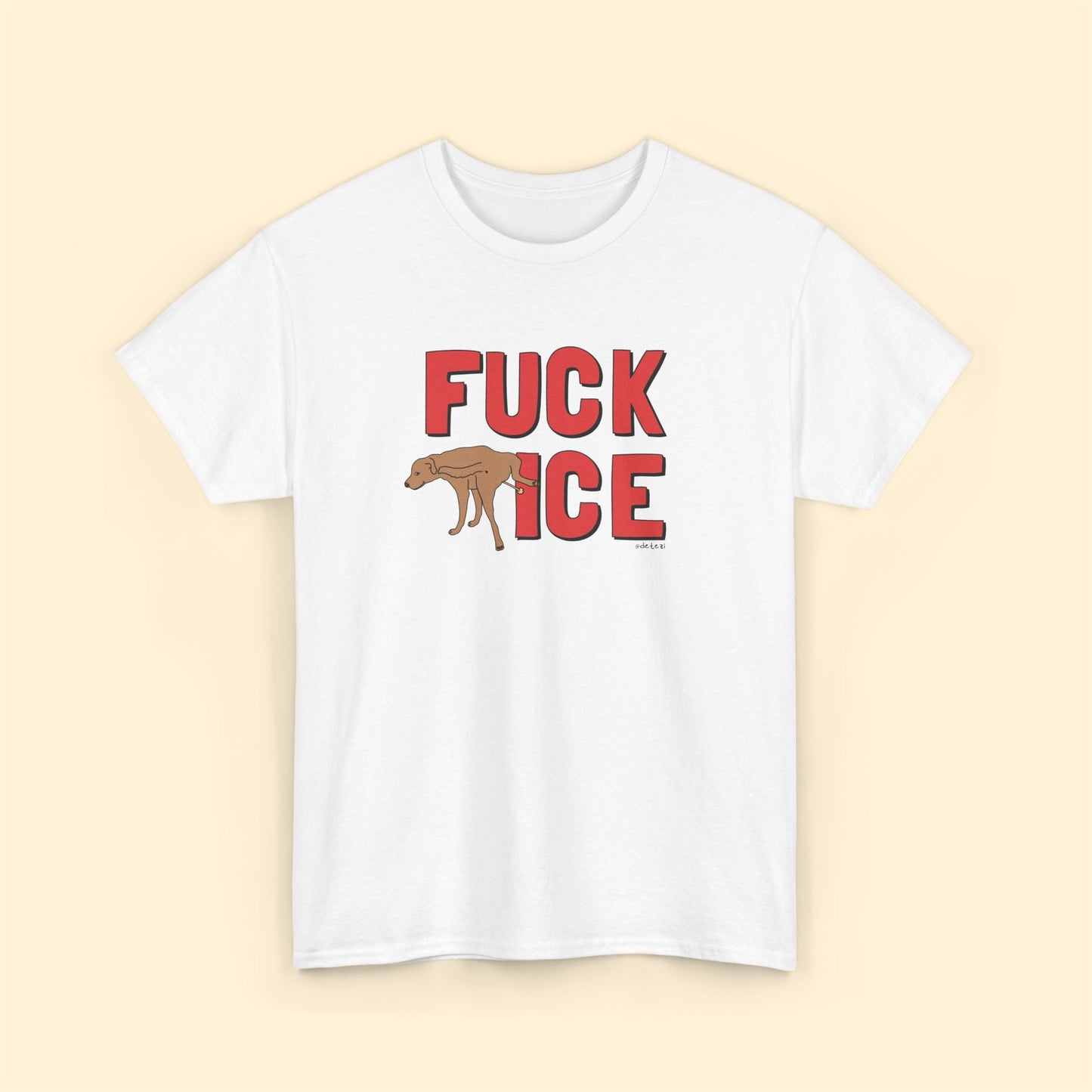Fuck ICE | Unisex Crewneck T-shirt - Detezi Designs - 12844144021261780748