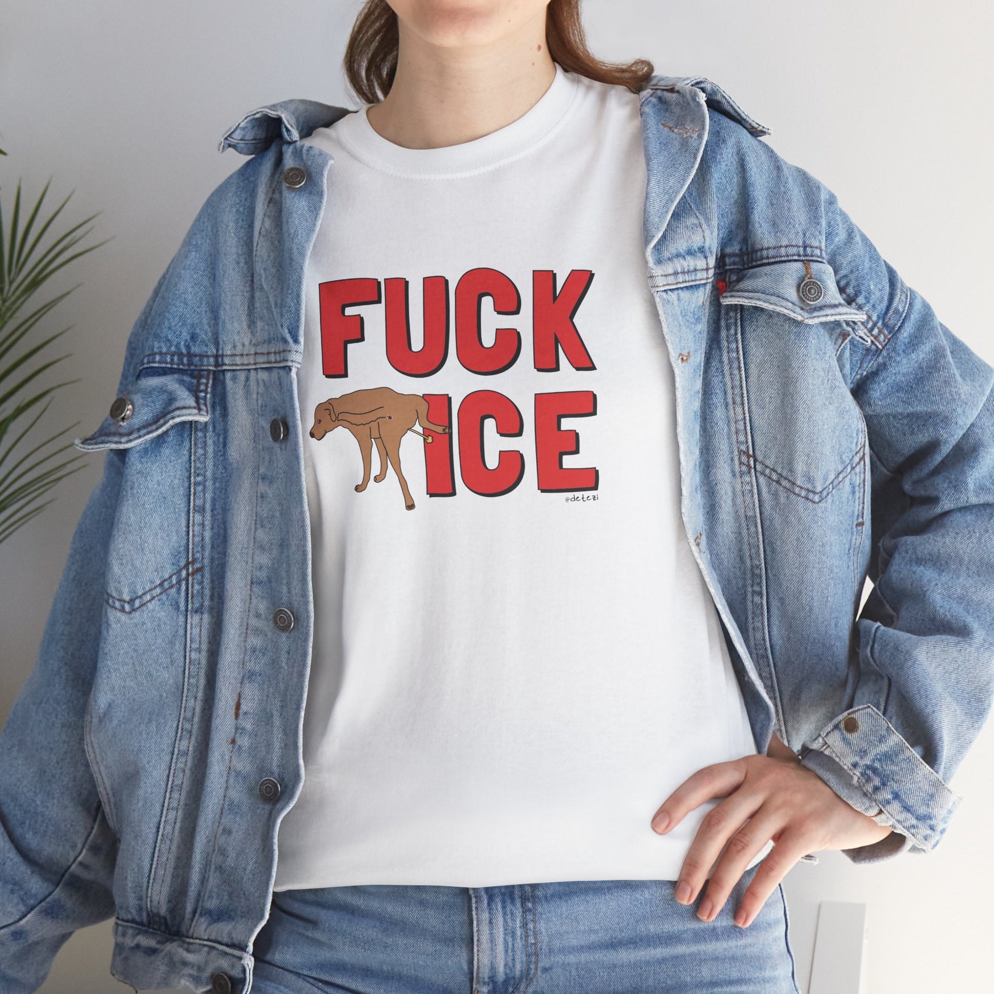 Fuck ICE | Unisex Crewneck T-shirt - Detezi Designs - 15598795590734495740
