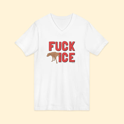 Fuck ICE | Unisex V - Neck Tee - Detezi Designs - 23284148014508165110