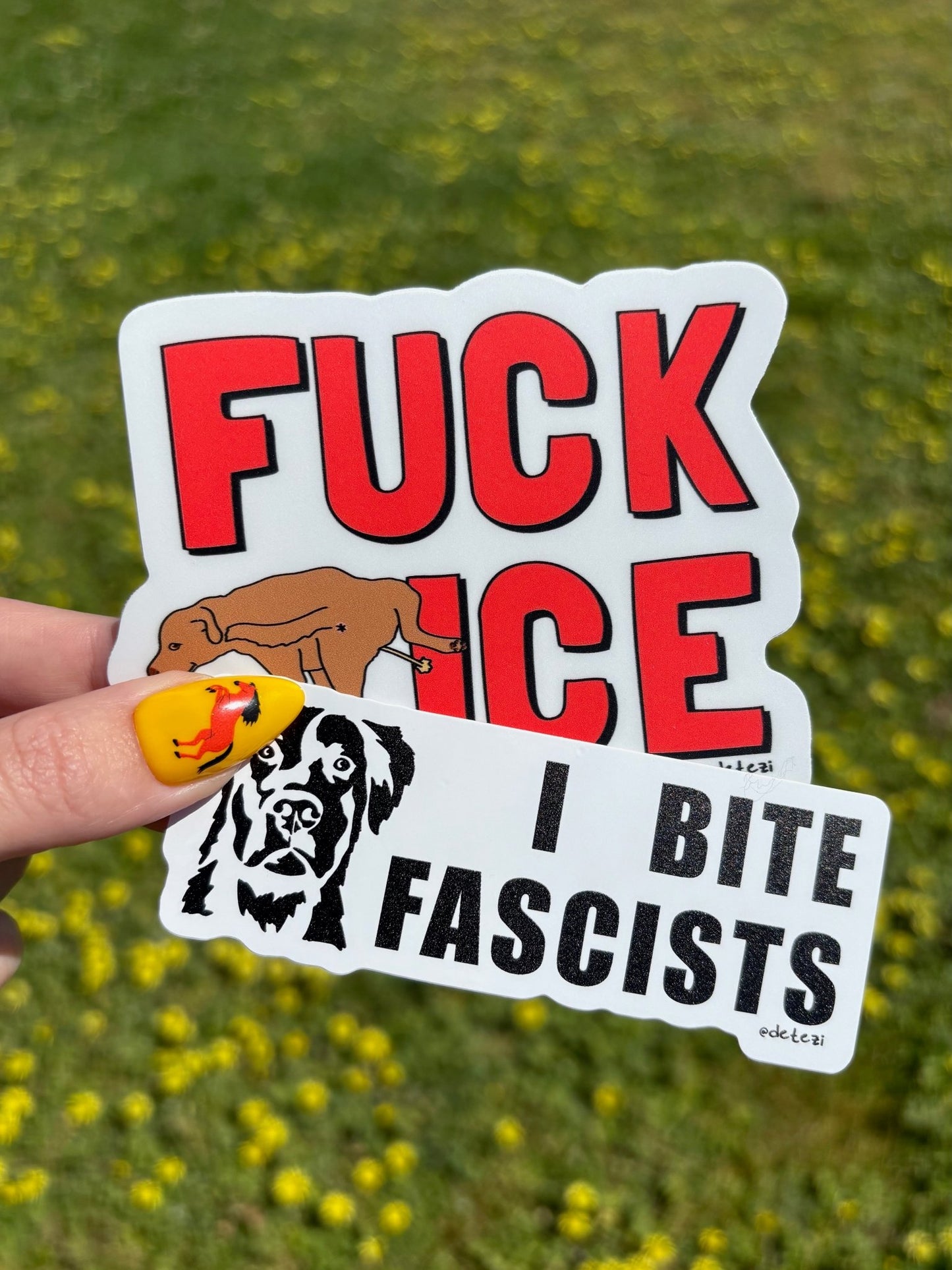 Fuck ICE | Vinyl Sticker | Multiple Sizes - Detezi Designs - 