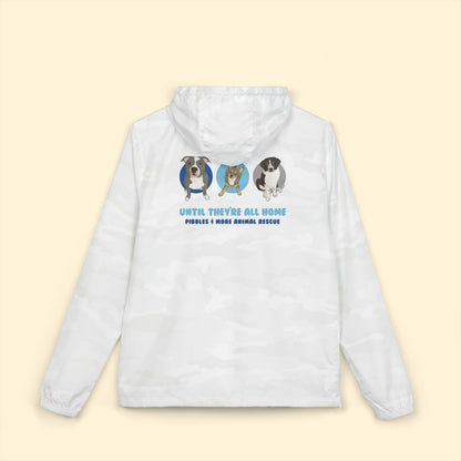 Full - Zip Windbreaker Jacket | FUNDRAISER | Pibbles & More Animal Rescue - Detezi Designs - 25518986995563873831