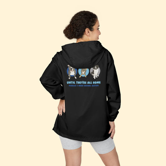 Full - Zip Windbreaker Jacket | FUNDRAISER | Pibbles & More Animal Rescue - Detezi Designs - 26963416532678733584
