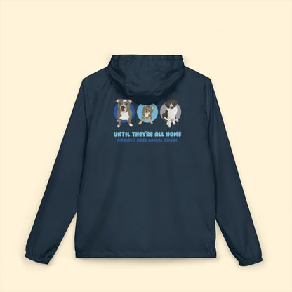 Full - Zip Windbreaker Jacket | FUNDRAISER | Pibbles & More Animal Rescue - Detezi Designs - 26963416532678733584