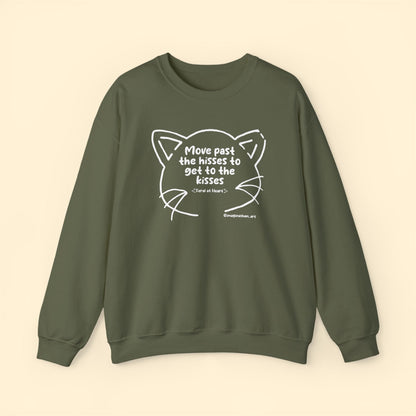 Get Past The Hisses | FUNDRAISER for Feral At Heart | Crewneck Sweatshirt - Detezi Designs - 10459831607022545240