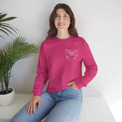 Get Past The Hisses | FUNDRAISER for Feral At Heart | Crewneck Sweatshirt - Detezi Designs-13451180230023638295