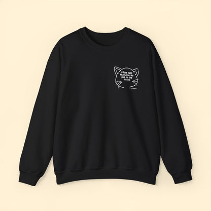 Get Past The Hisses | FUNDRAISER for Feral At Heart | Crewneck Sweatshirt - Detezi Designs-17338119517001949439