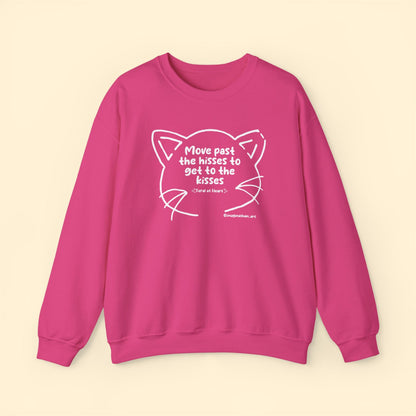 Get Past The Hisses | FUNDRAISER for Feral At Heart | Crewneck Sweatshirt - Detezi Designs - 24822505139445590322