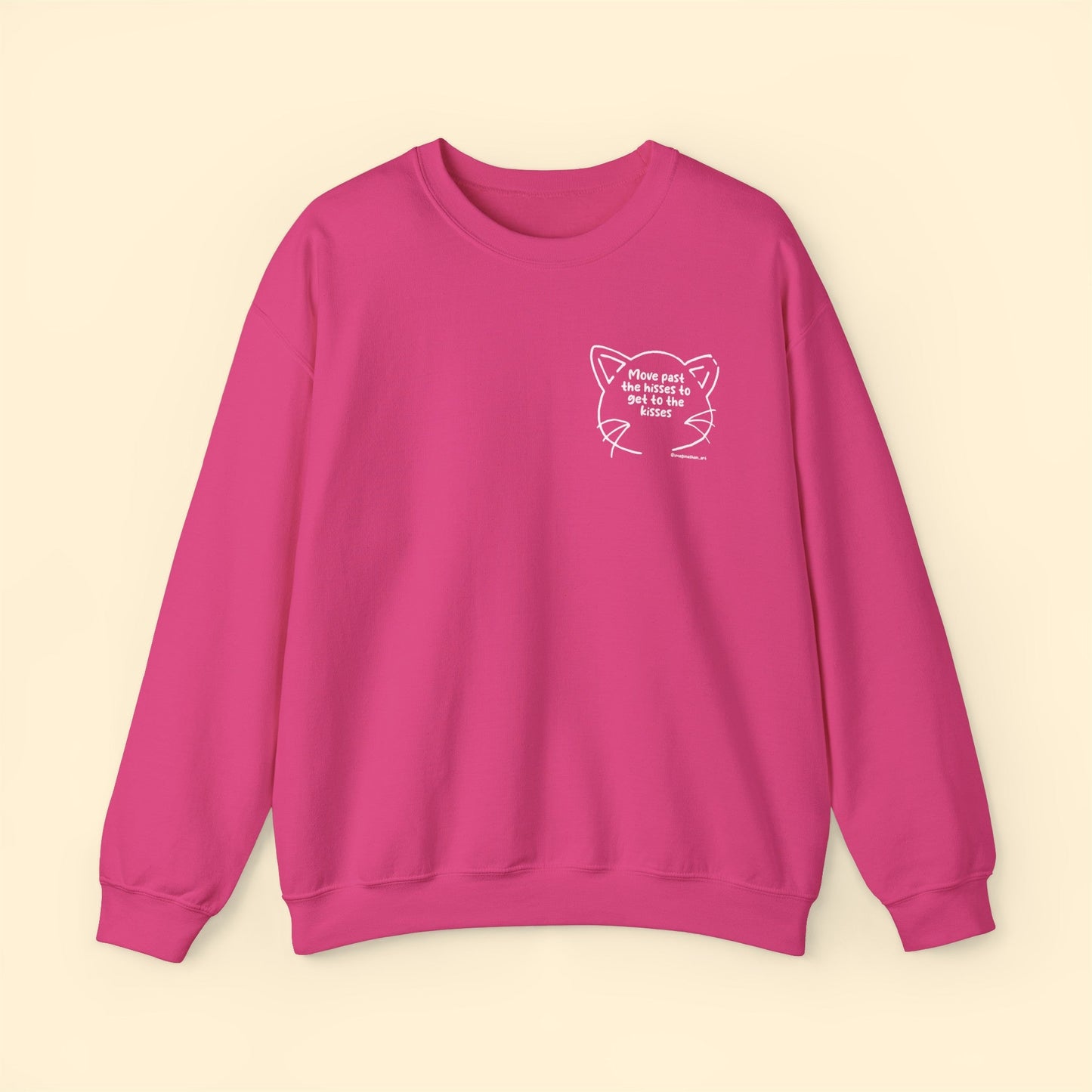 Get Past The Hisses | FUNDRAISER for Feral At Heart | Crewneck Sweatshirt - Detezi Designs-24822505139445590322