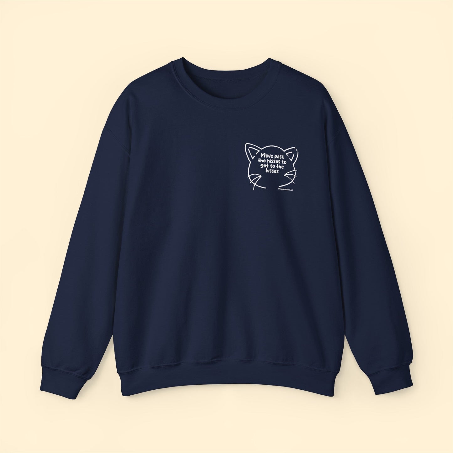 Get Past The Hisses | FUNDRAISER for Feral At Heart | Crewneck Sweatshirt - Detezi Designs-28859667161727835402