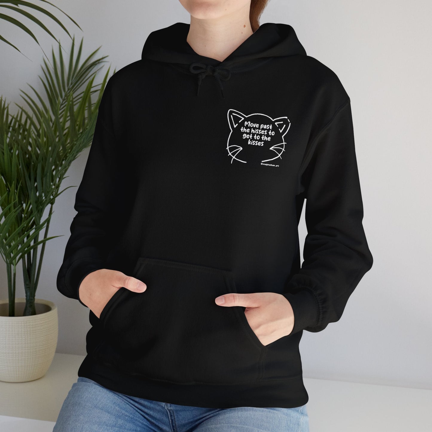 Get Past The Hisses | FUNDRAISER for Feral At Heart | Hooded Sweatshirt - Detezi Designs-21317826088788067790