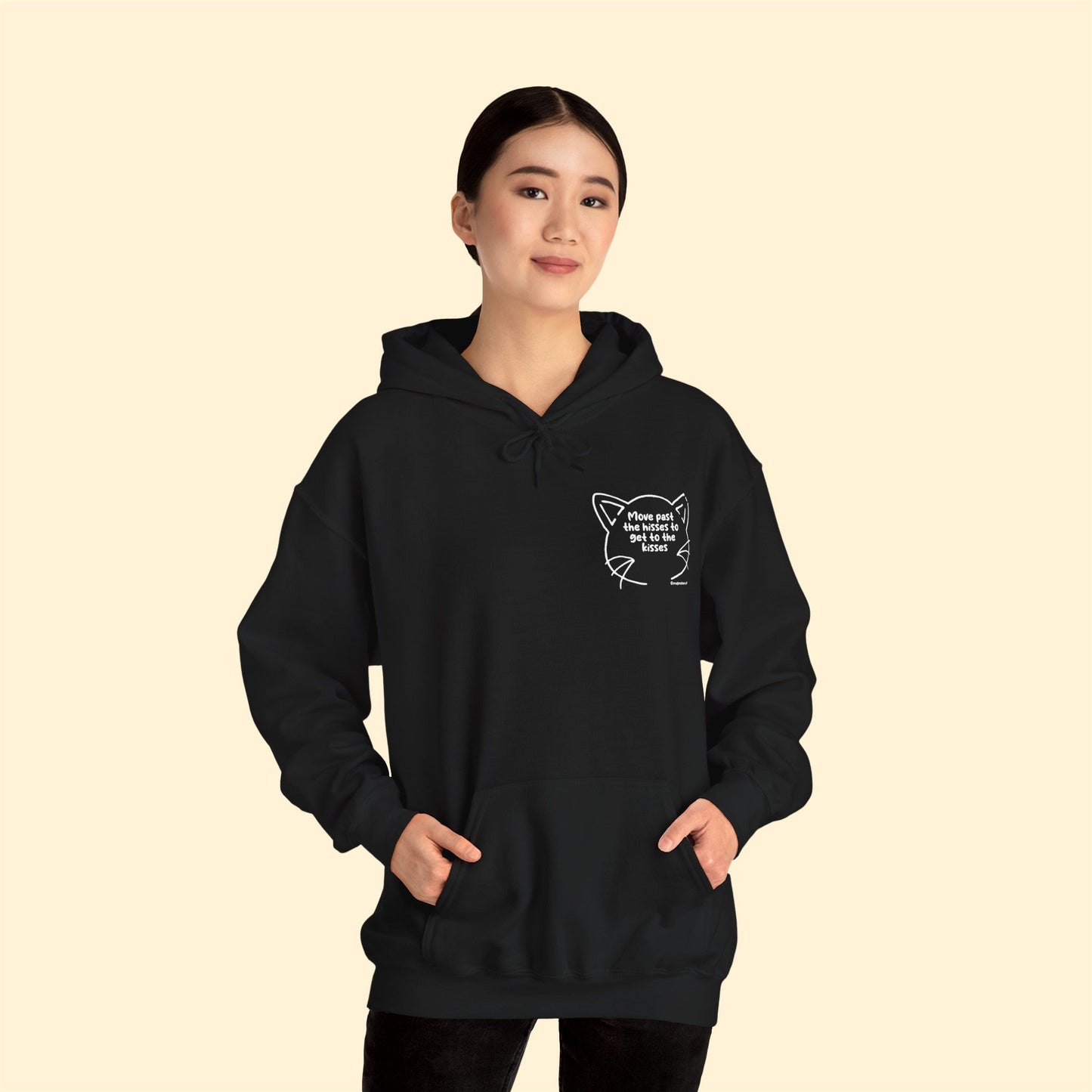 Get Past The Hisses | FUNDRAISER for Feral At Heart | Hooded Sweatshirt - Detezi Designs-25979174686917015496