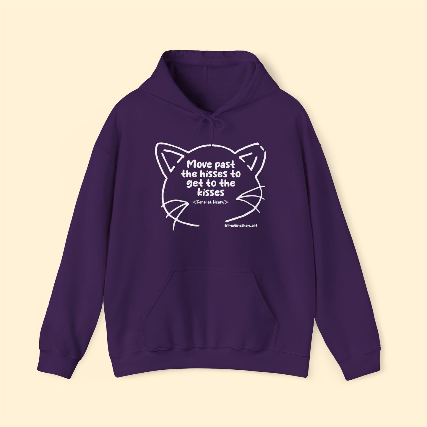 Get Past The Hisses | FUNDRAISER for Feral At Heart | Hooded Sweatshirt - Detezi Designs - 30185932012253053932