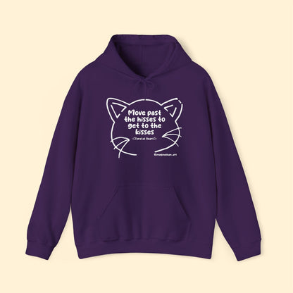 Get Past The Hisses | FUNDRAISER for Feral At Heart | Hooded Sweatshirt - Detezi Designs - 30185932012253053932