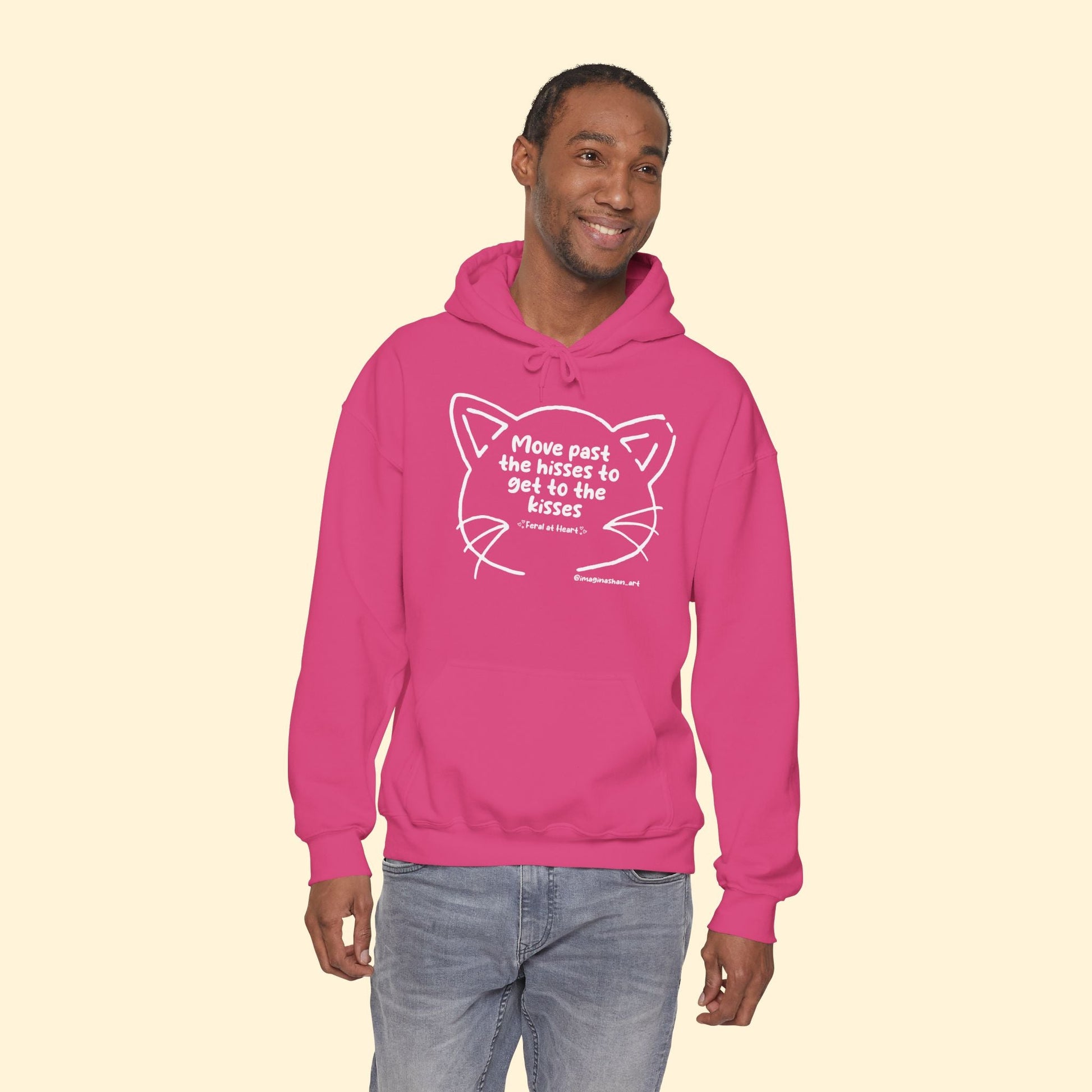 Get Past The Hisses | FUNDRAISER for Feral At Heart | Hooded Sweatshirt - Detezi Designs - 30185932012253053932