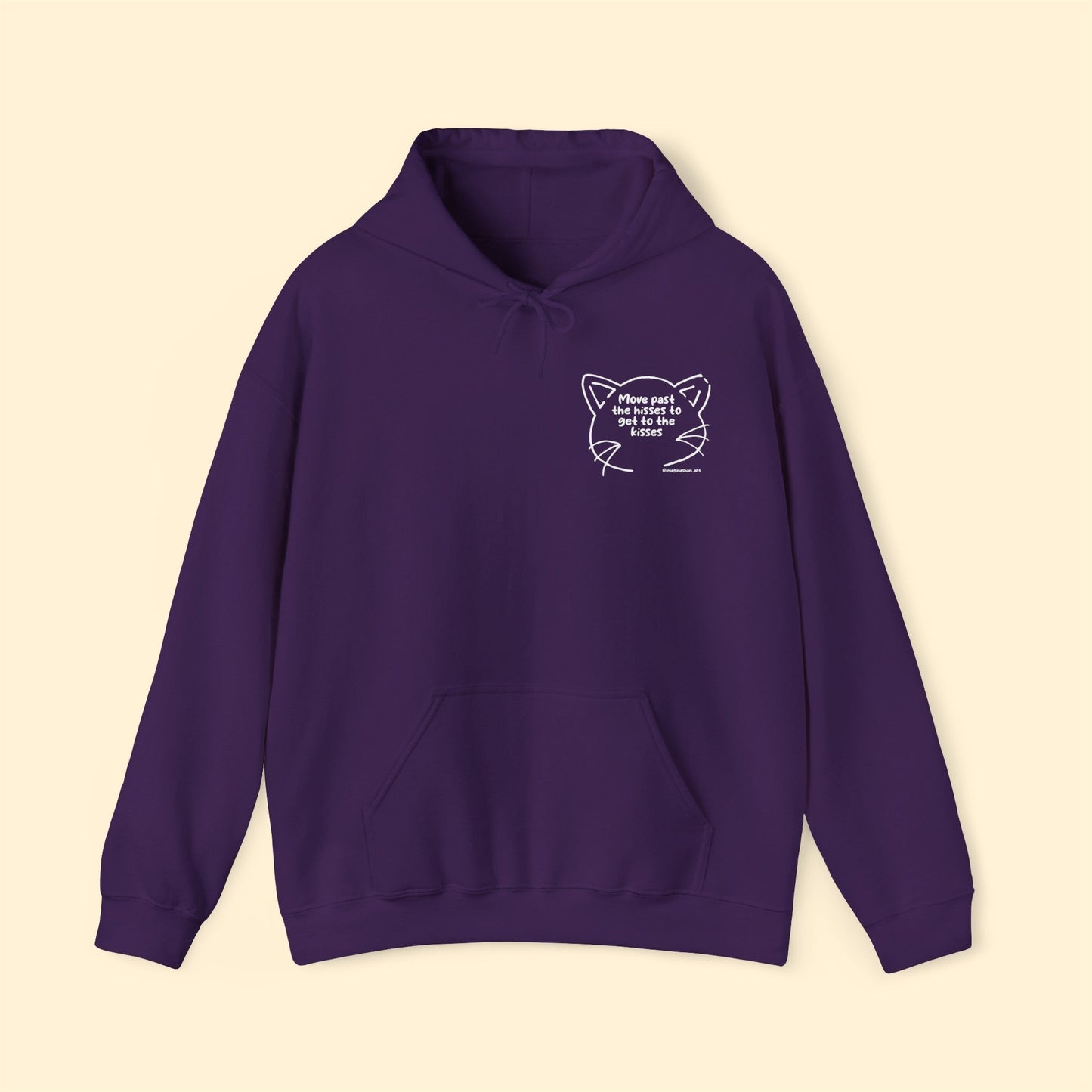 Get Past The Hisses | FUNDRAISER for Feral At Heart | Hooded Sweatshirt - Detezi Designs-30185932012253053932