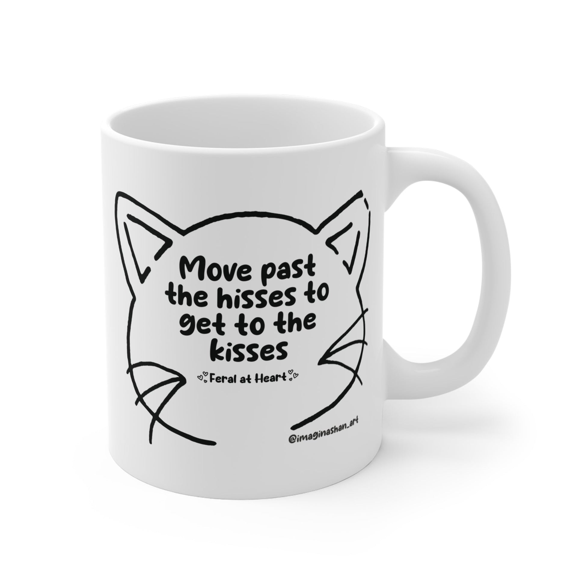 Get Past The Hisses | FUNDRAISER for Feral At Heart | Mug - Detezi Designs - 49805804577378469643