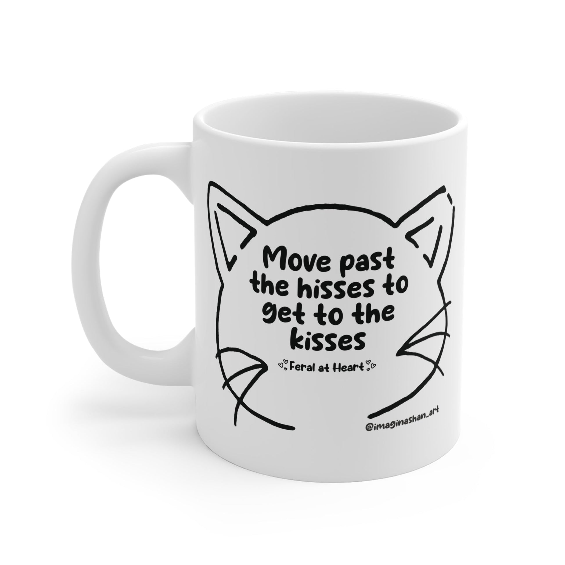 Get Past The Hisses | FUNDRAISER for Feral At Heart | Mug - Detezi Designs - 49805804577378469643
