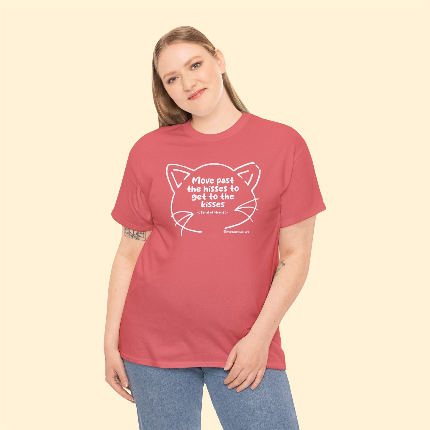Get Past The Hisses | FUNDRAISER for Feral At Heart | T-shirt - Detezi Designs - 27492343961103746044