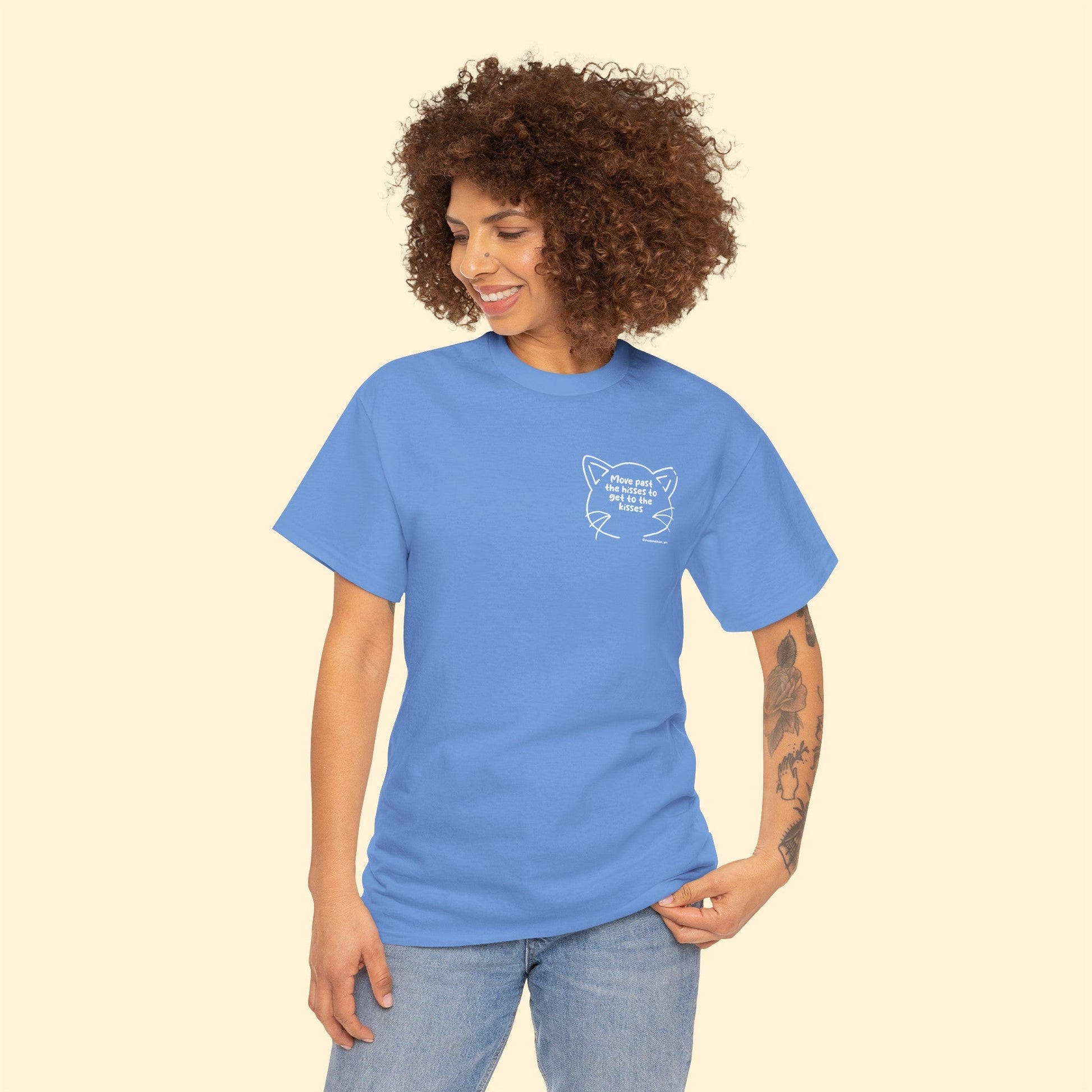 Get Past The Hisses | FUNDRAISER for Feral At Heart | T-shirt - Detezi Designs-42552554342265541356