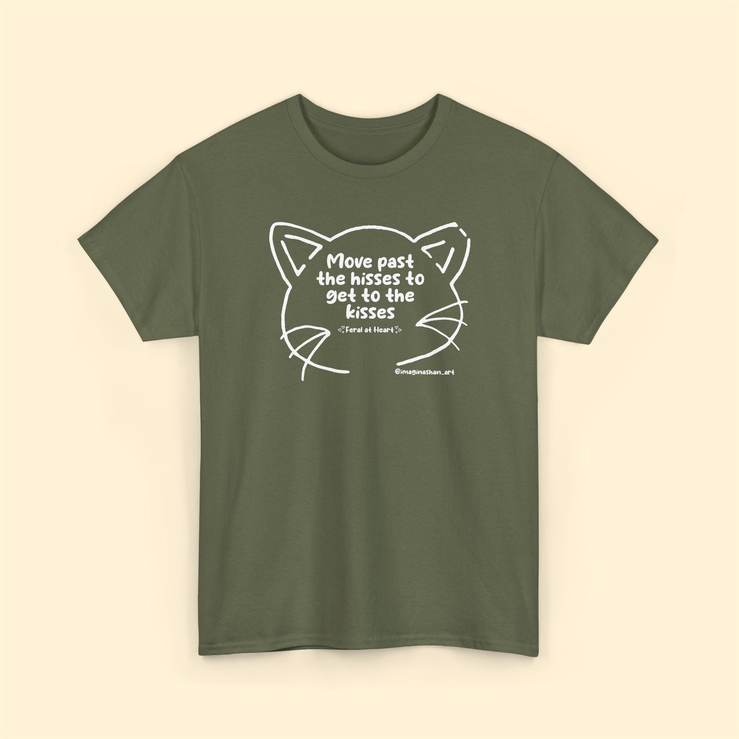Get Past The Hisses | FUNDRAISER for Feral At Heart | T-shirt - Detezi Designs - 42552554342265541356
