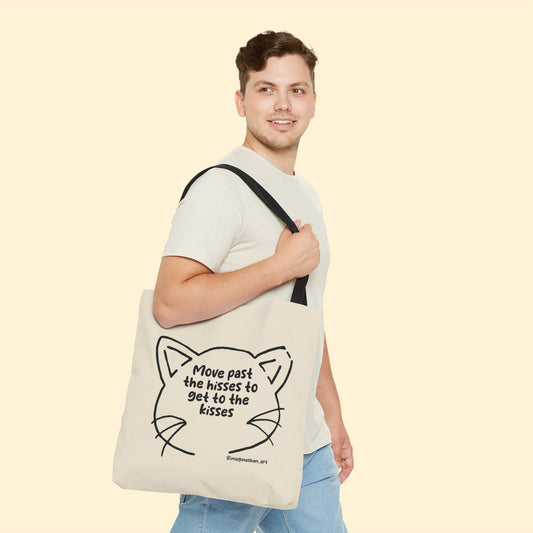 Get Past The Hisses | FUNDRAISER for Feral At Heart | Tote Bag - Detezi Designs-22449644848918740840