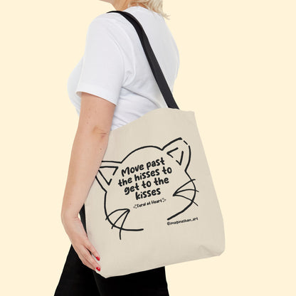 Get Past The Hisses | FUNDRAISER for Feral At Heart | Tote Bag - Detezi Designs - 22449644848918740840