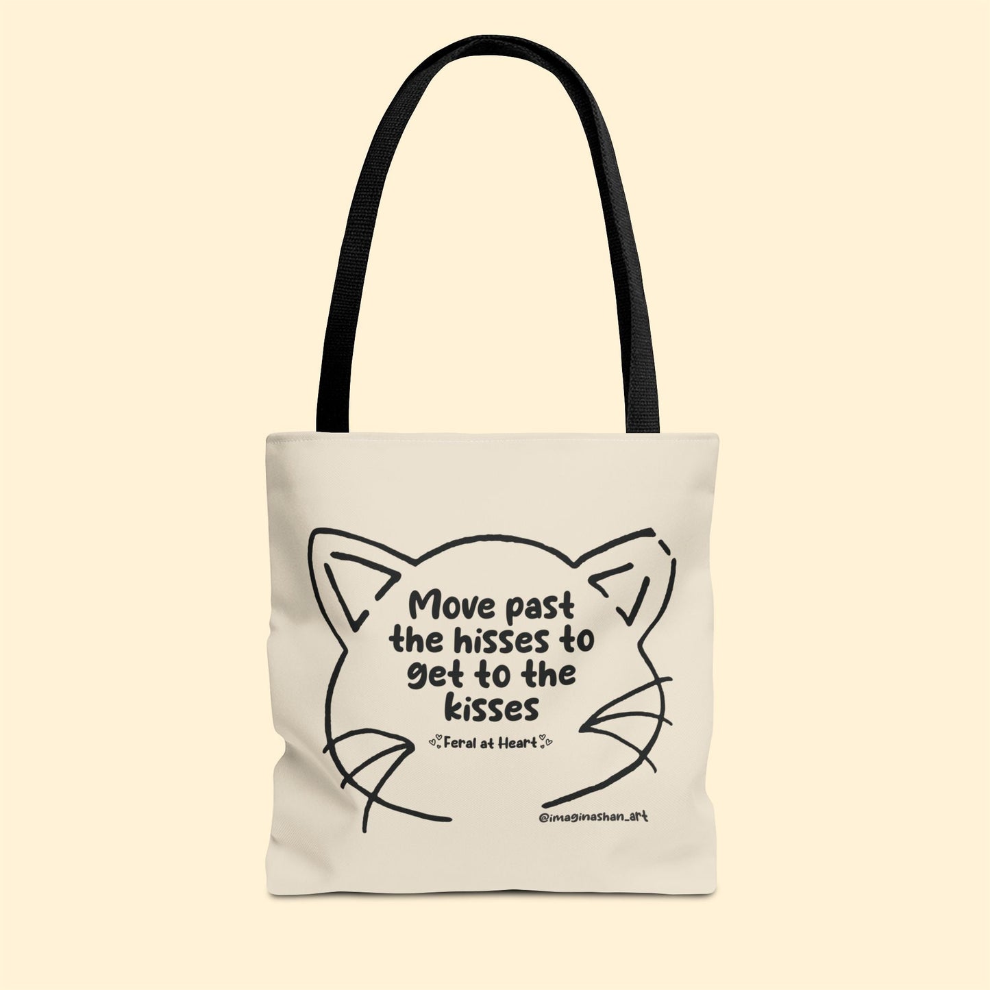 Get Past The Hisses | FUNDRAISER for Feral At Heart | Tote Bag - Detezi Designs - 22449644848918740840