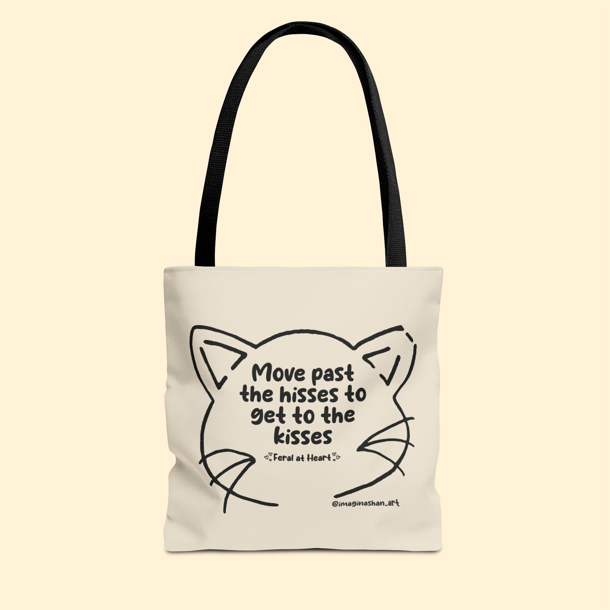 Get Past The Hisses | FUNDRAISER for Feral At Heart | Tote Bag - Detezi Designs - 22449644848918740840