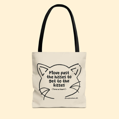 Get Past The Hisses | FUNDRAISER for Feral At Heart | Tote Bag - Detezi Designs - 22449644848918740840