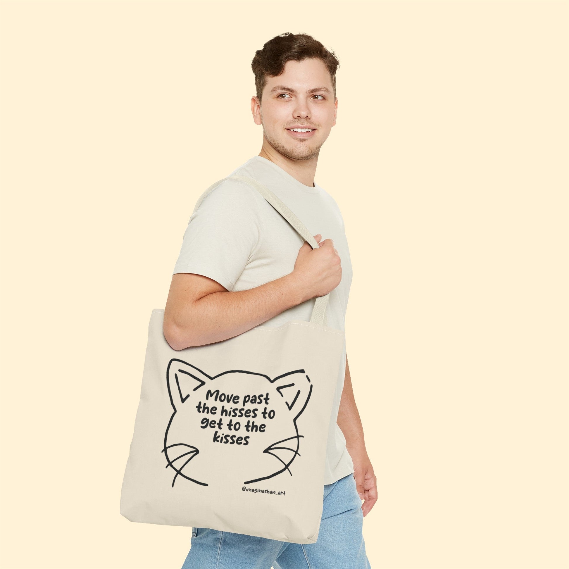 Get Past The Hisses | FUNDRAISER for Feral At Heart | Tote Bag - Detezi Designs-22449644848918740840