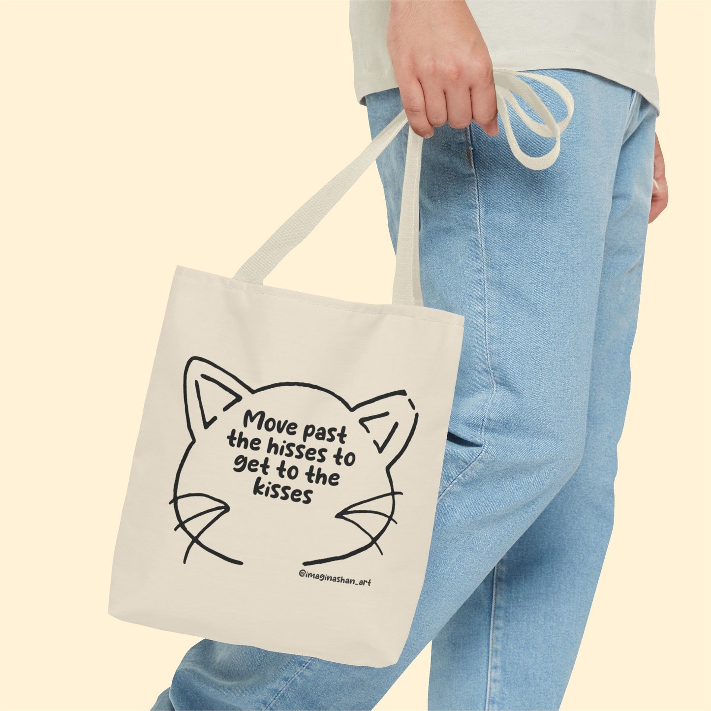 Get Past The Hisses | FUNDRAISER for Feral At Heart | Tote Bag - Detezi Designs-22449644848918740840