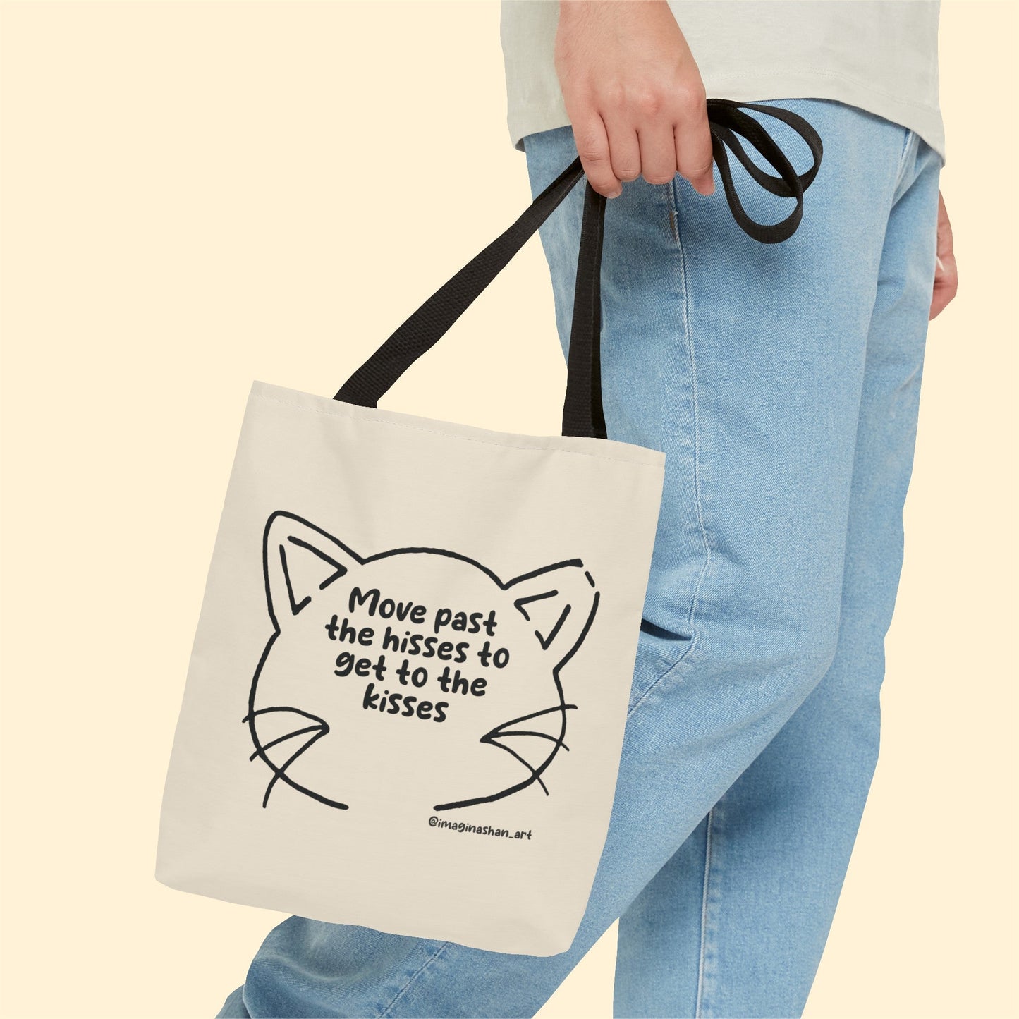 Get Past The Hisses | FUNDRAISER for Feral At Heart | Tote Bag - Detezi Designs-22449644848918740840