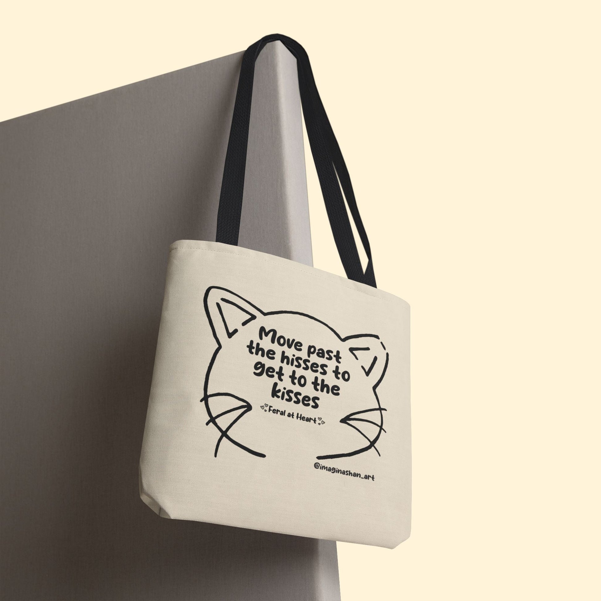 Get Past The Hisses | FUNDRAISER for Feral At Heart | Tote Bag - Detezi Designs - 28008958267686041064